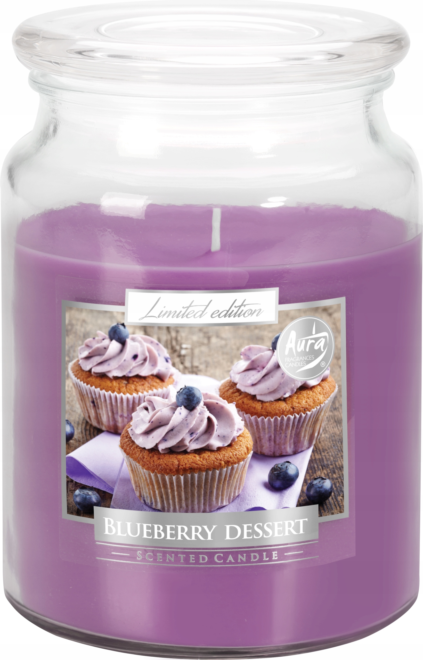

Świeca zapachowa słoik duży Blueberry dessert