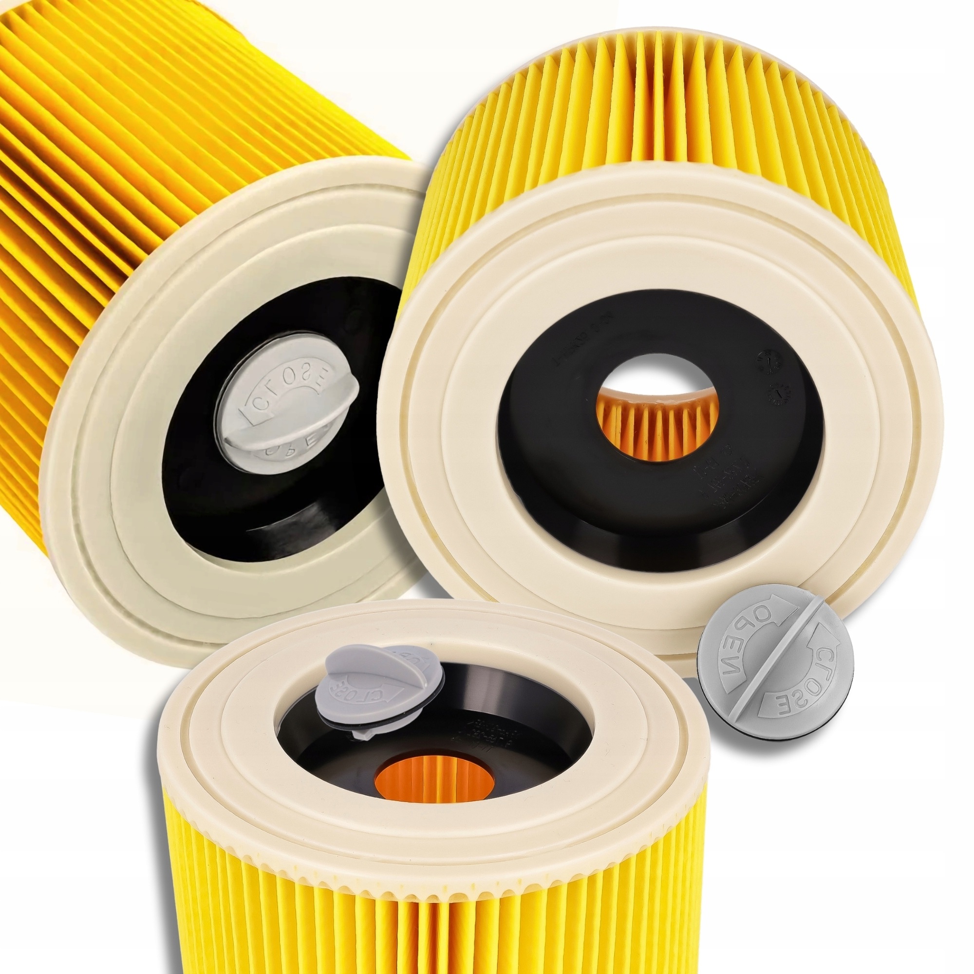 3x Filtr Do Odkurzacza Karcher WD3 Filtry 3 Szt Wd 3 MV3 WD2 SE4001 KWD3