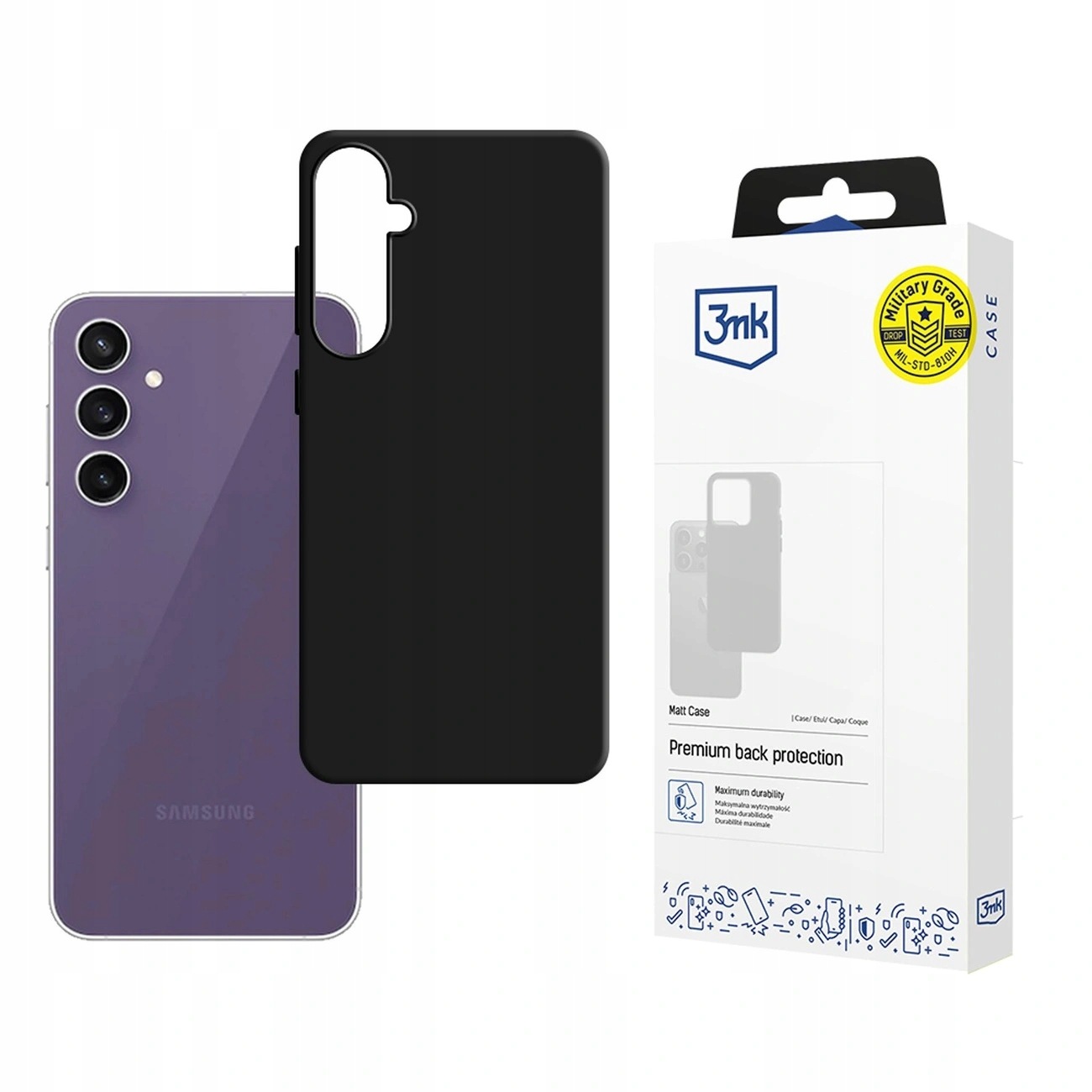 Etui 3mk Matt Case na Samsung Galaxy S24 Fe czarne