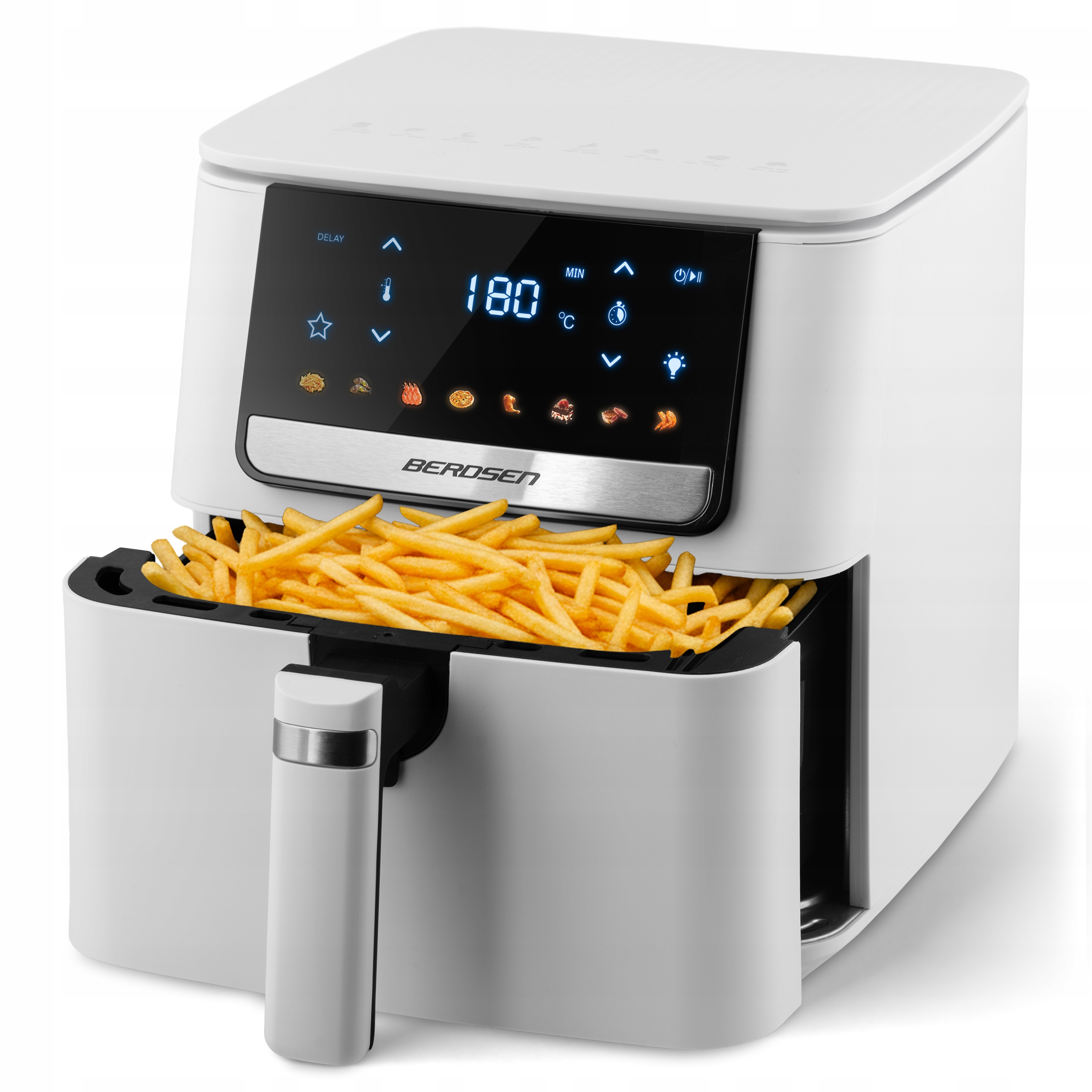 Frytkownica Beztłuszczowa Air Fryer Frytownica 6,5L Berdsen 1700W Biały