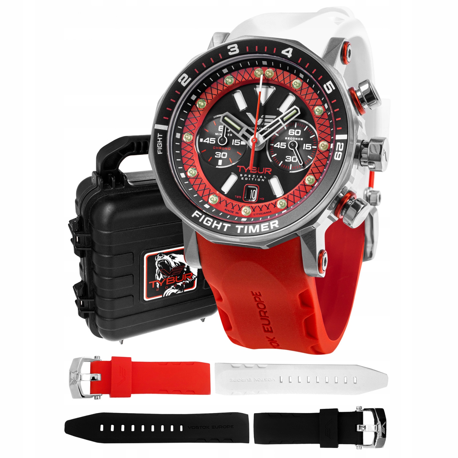 Pánské Hodinky Vostok Europe 6S21-620A484 červené