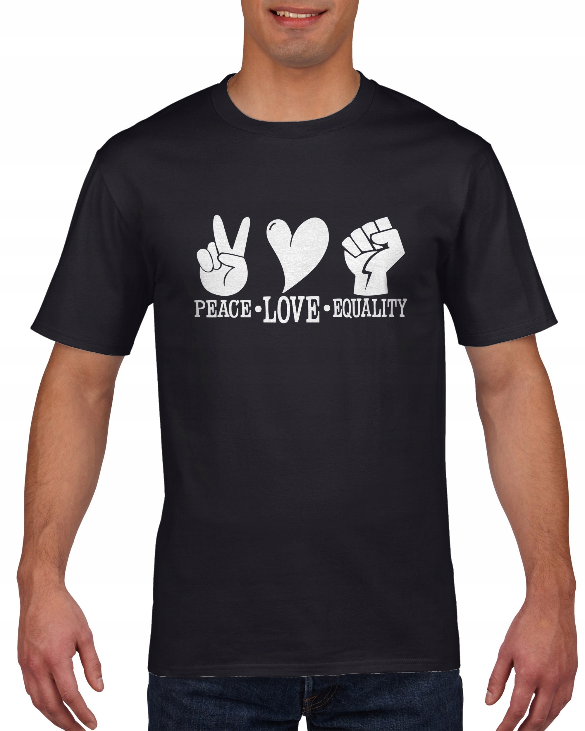 

Koszulka męska Peace Love Równość XXL
