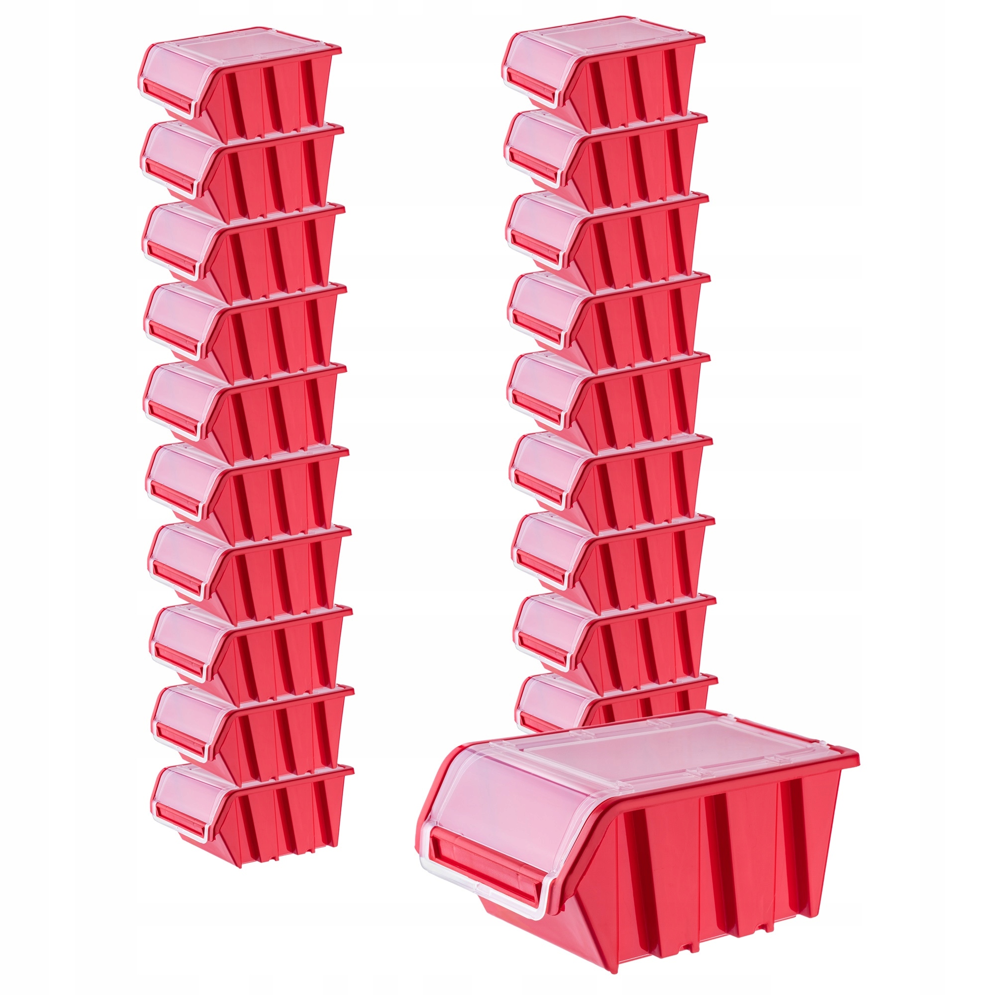 Kuwety Dílenské Skladovací Kontejnery Sada 20 Ks Kuwet Box 155x100mm