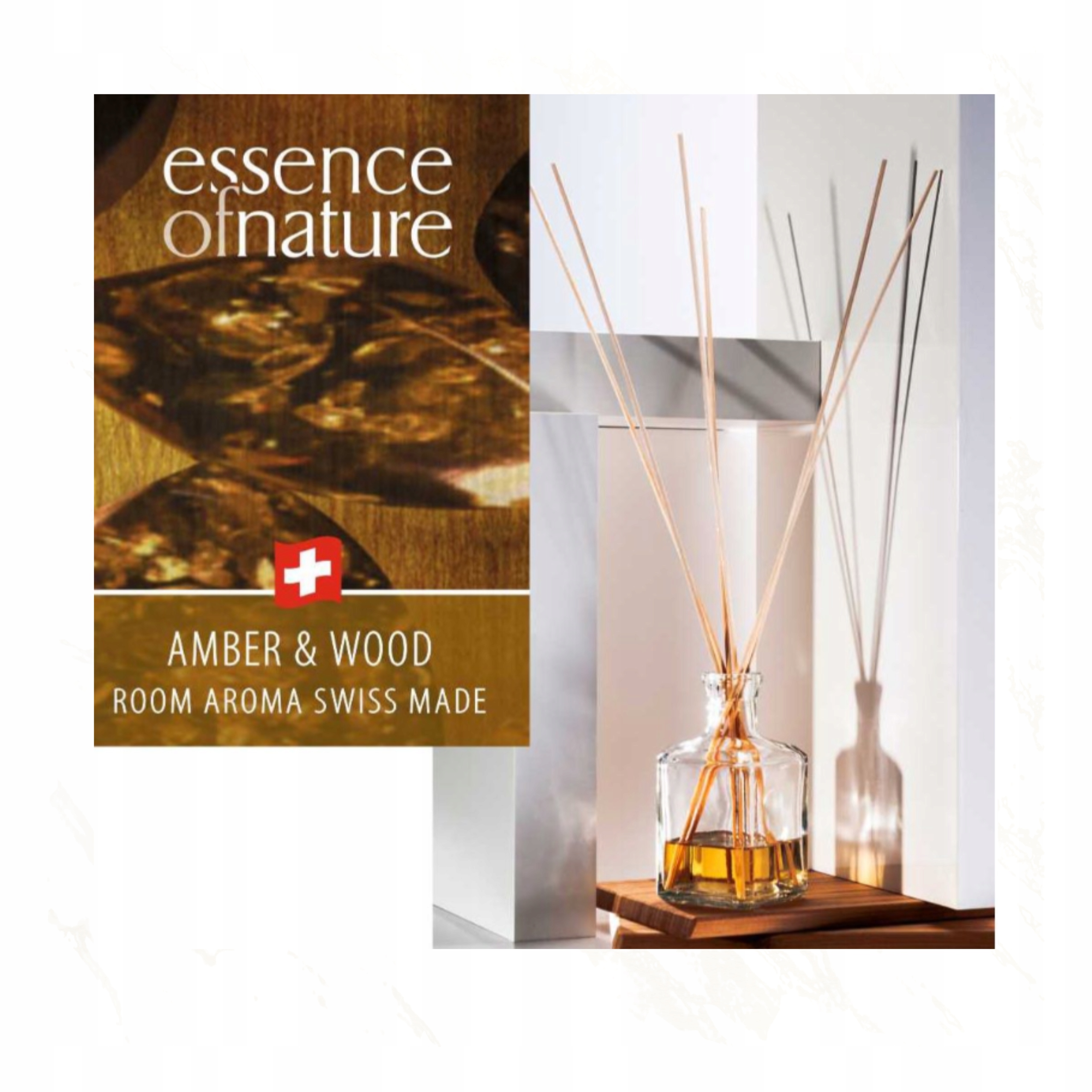 Amber & Wood Švýcarská Pokojová Vůně Jantar A Dřevo 500 ml