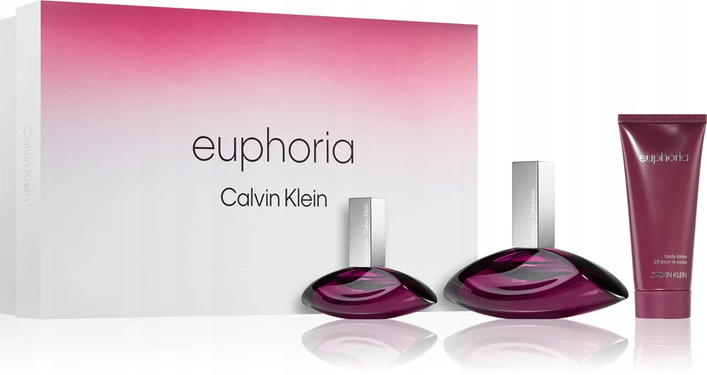 Calvin Klein Euphoria Damski Zestaw: Woda Perfumowana 100 ml+30 ml+Balsam 1