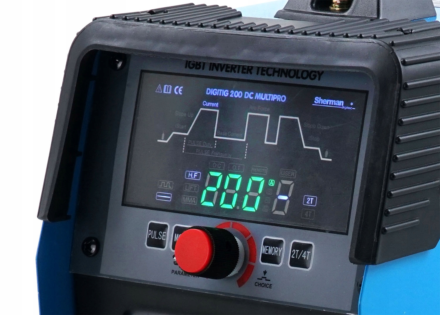 Spawarka Sherman TIG 200 DC MultiPro HF Puls Kod producenta SHERMAN DIGITIG 200 DC MULTIPRO ZESTAW