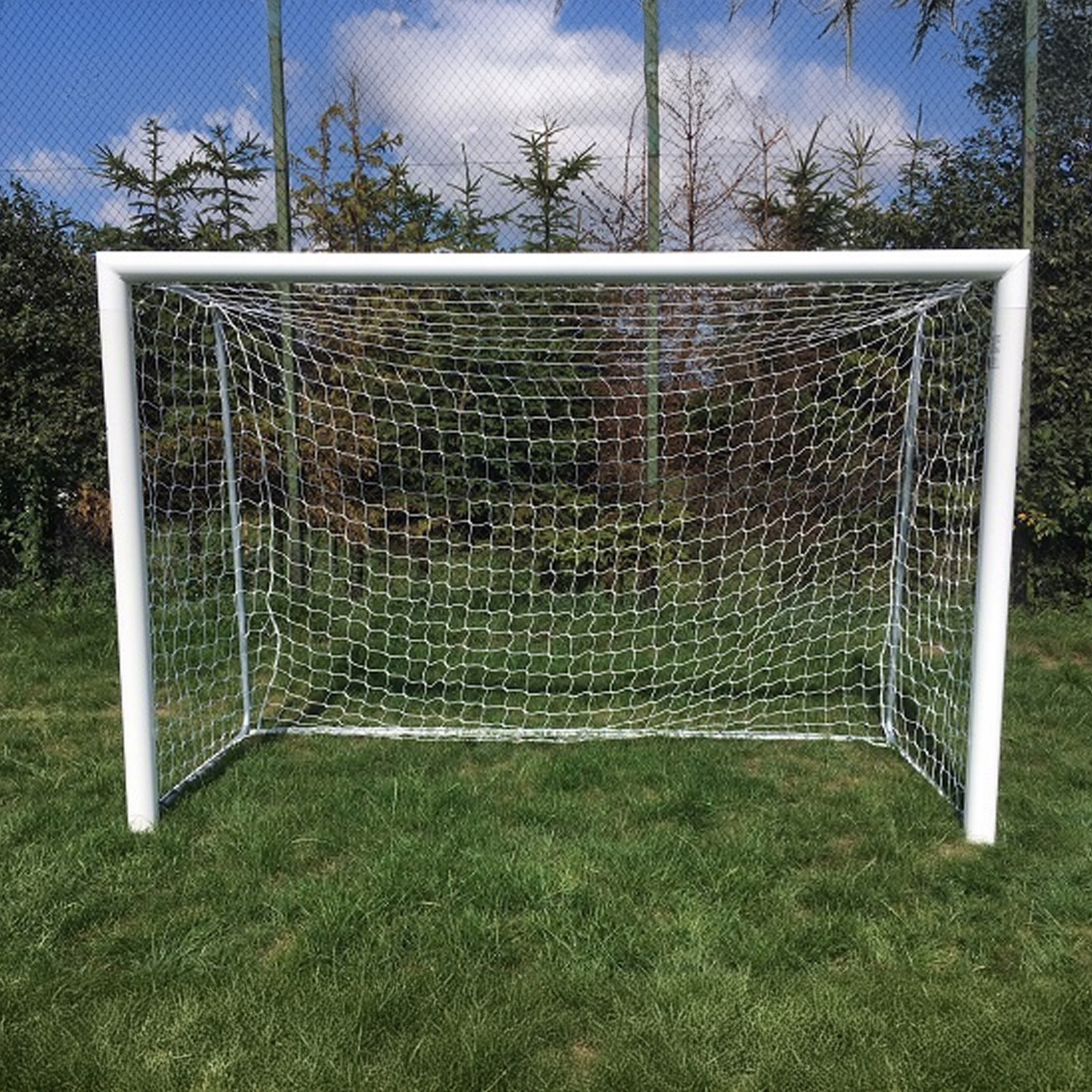 Bramka piłkarska przenośna Sportpoland 3x2 m Pzpn aluminiowa