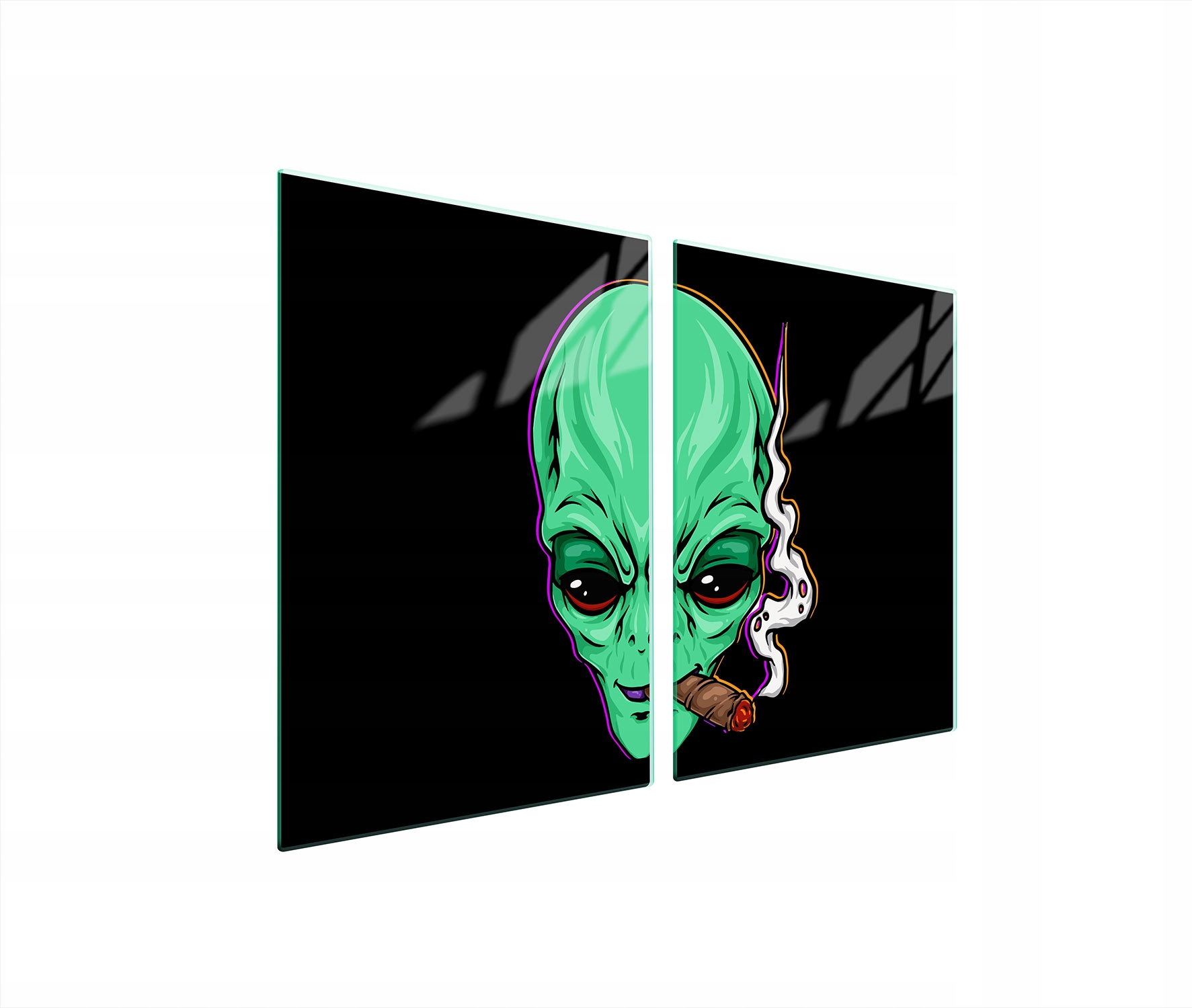 Skleněná Ochranná Deska Do Kuchyně 2x45x52 Ufo Tvrzené Sklo