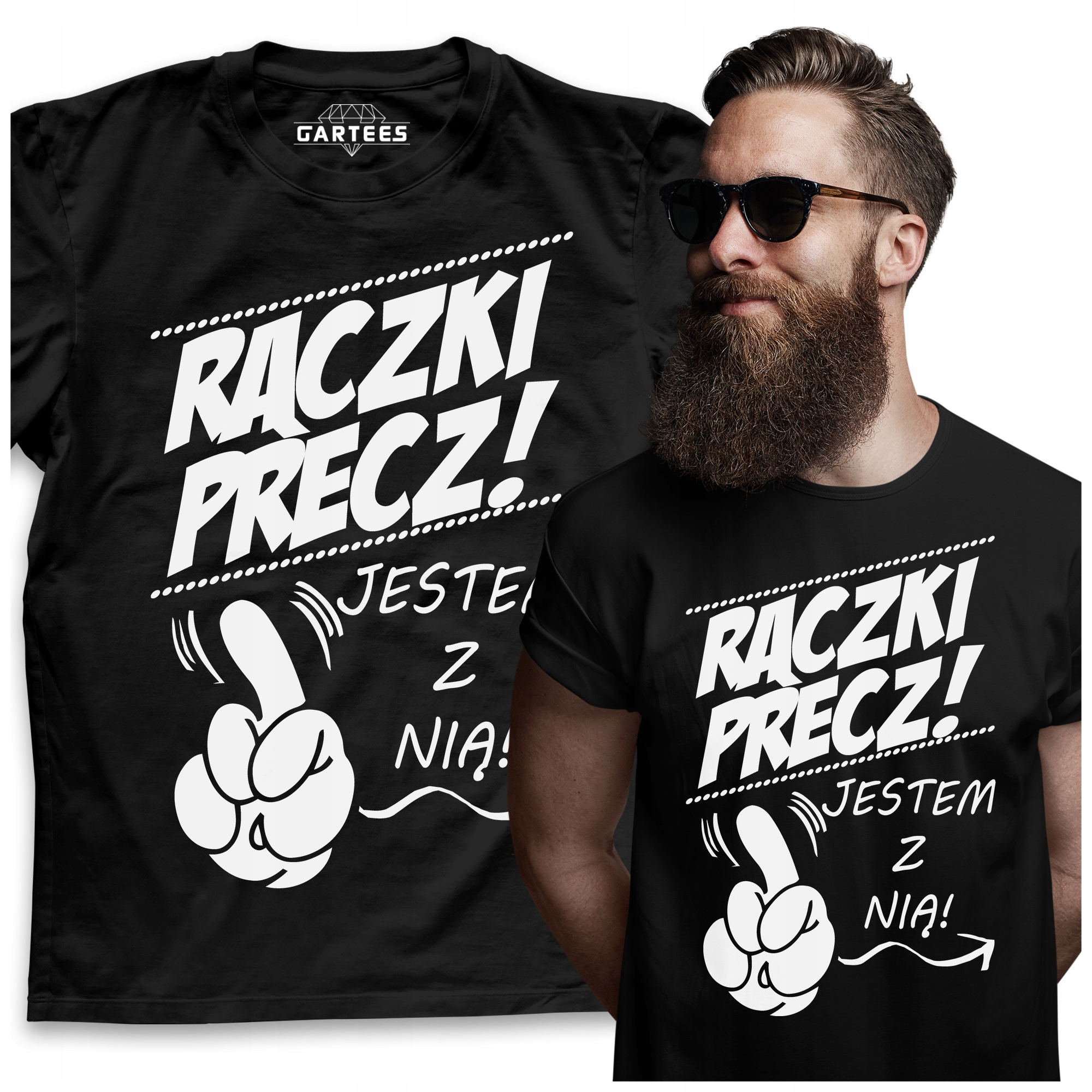

Koszulka Męska Rączki Precz Jestem Z Nią