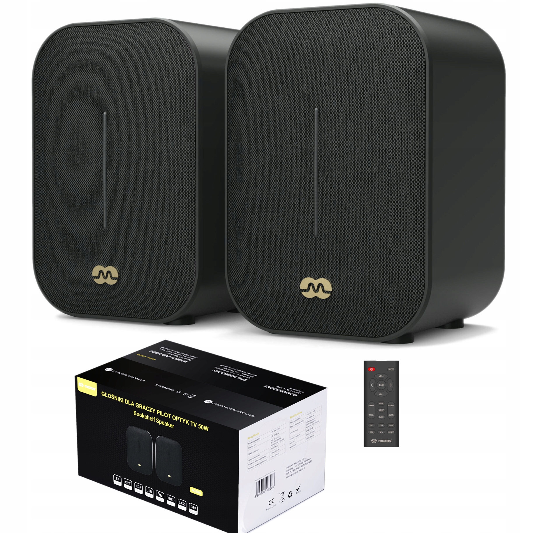 Głośniki Komputerowe Bezprzewodowe Do Telewizora Bluetooth 50W Mozos Agera