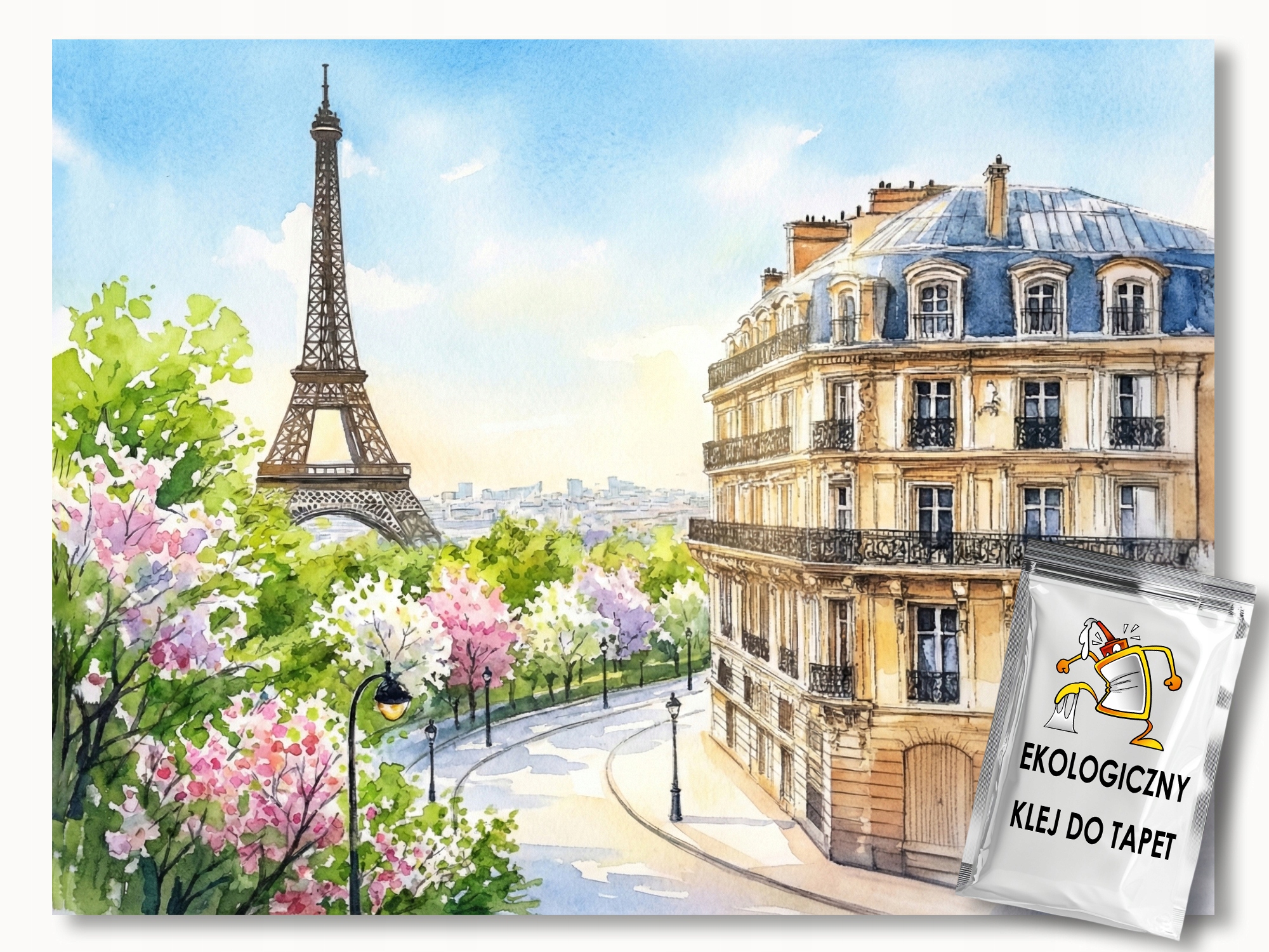 Fototapeta Flizelina Město Francie Paříž Eiffelova Věž Léto 312x219 lepidlo