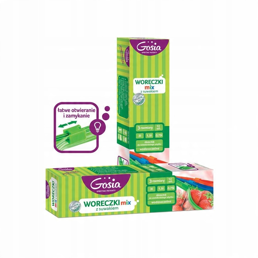 

Woreczki z suwakiem MIX 4x0,75L 1,5L 3L 008546