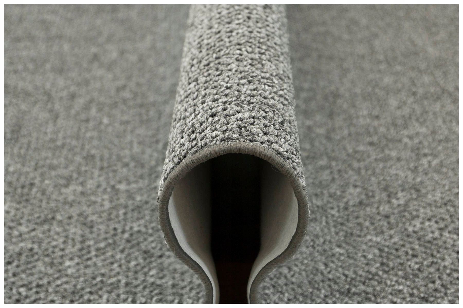 

150x300 cm Modny Dywan Pętelkowy Szary Gruby Splot