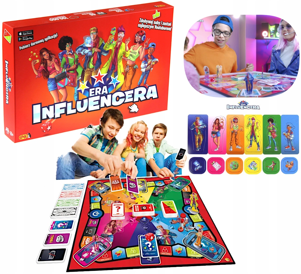 

Gra Planszowa Era Influencera Youtuber Imprezowa