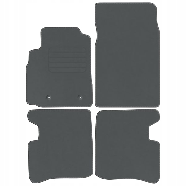 Toyota Yaris 99-05 5d Koberce velurové Comfort Šedé