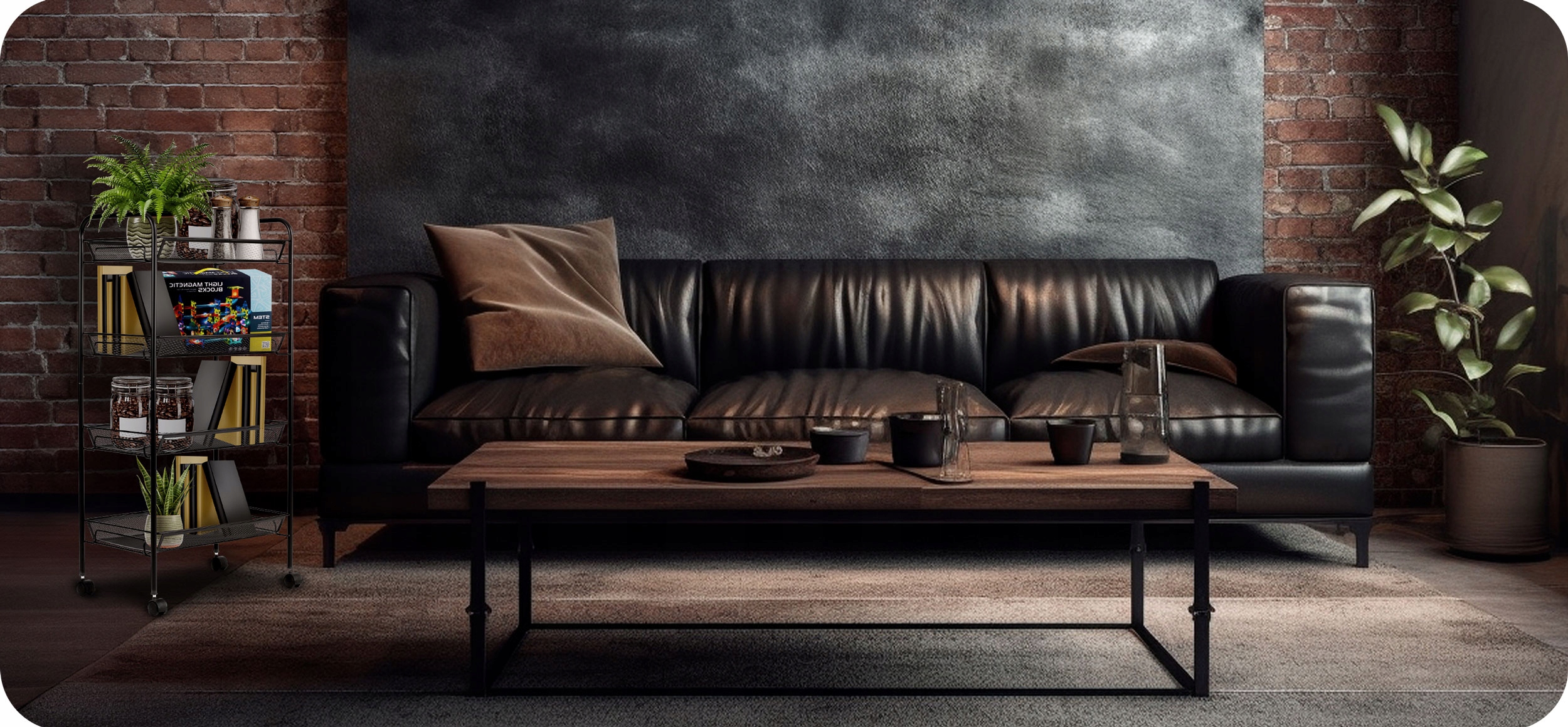 REGAŁ DRUCIANY NA KÓŁKACH PORZĄDKOWY DO BIURA GARAŻU SCHOWEK KOSZ Liczba półek 4