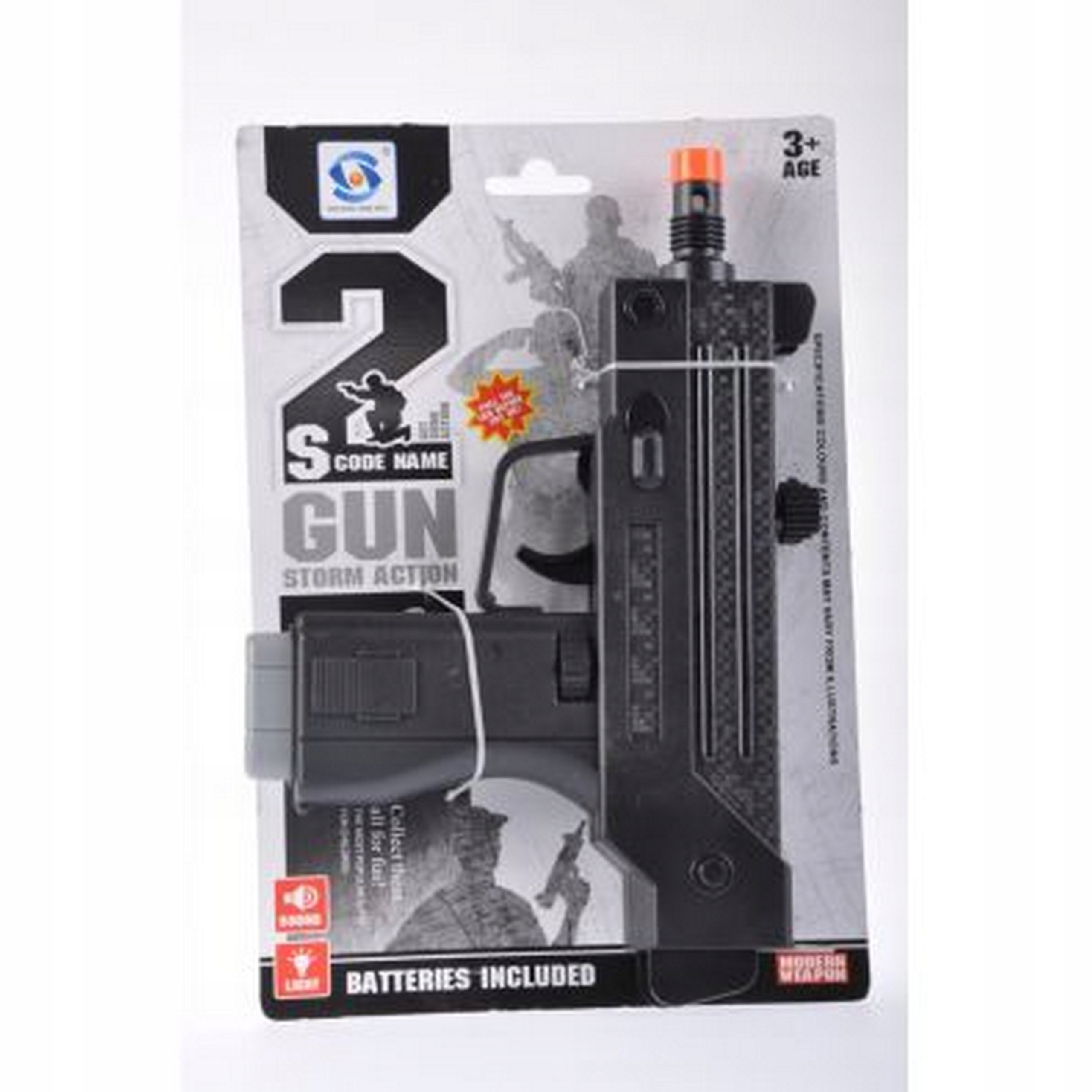 

Pistolet z efektami dźwiękowymi i świetlnymi