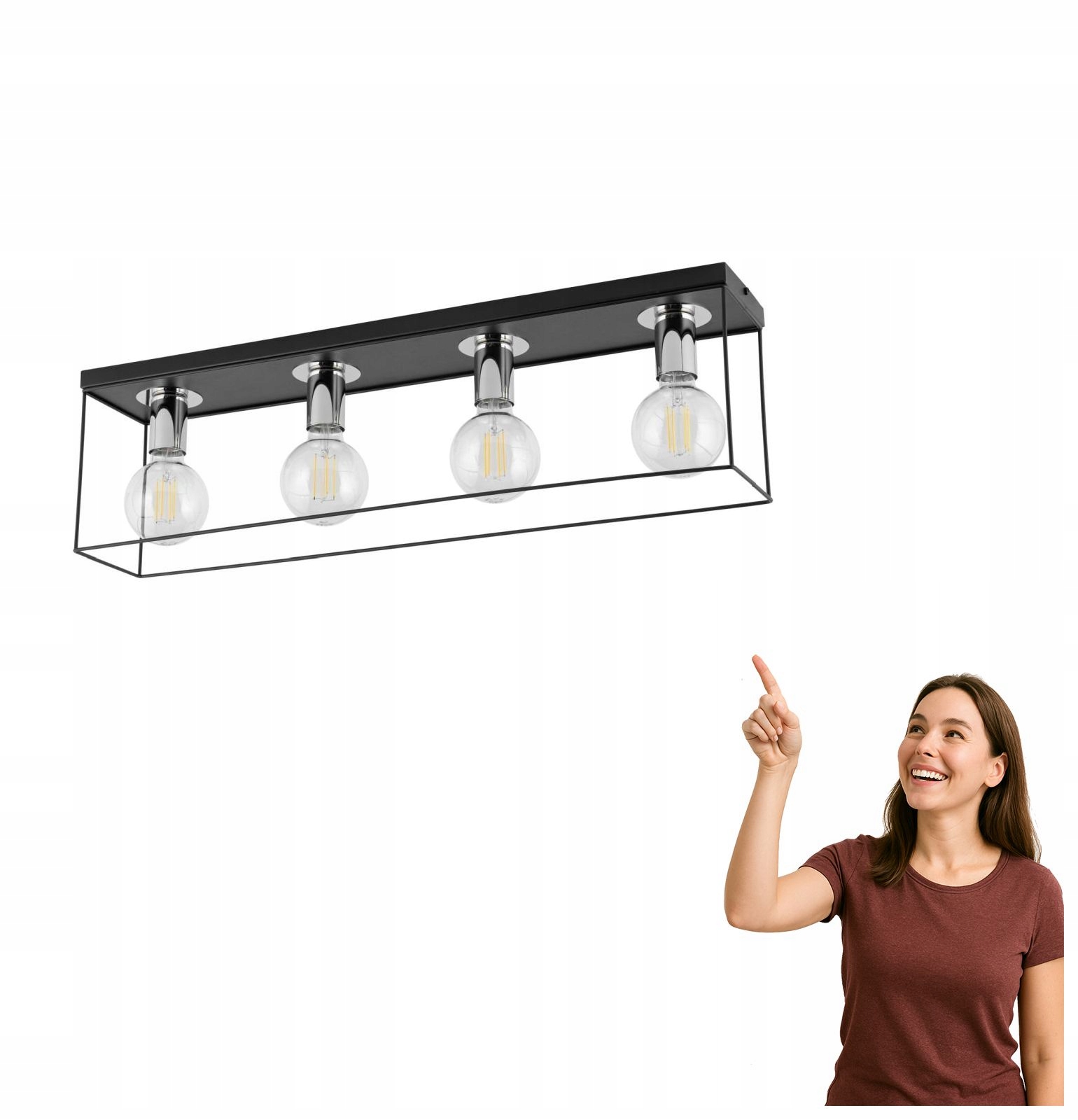 Stropná lampa Vox 4 40701 Sigma Lighting