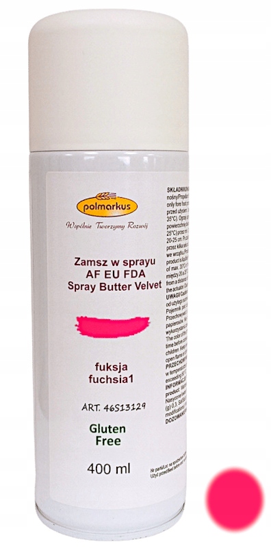 Zamsz w sprayu Polmarkus Fuksja 400ml