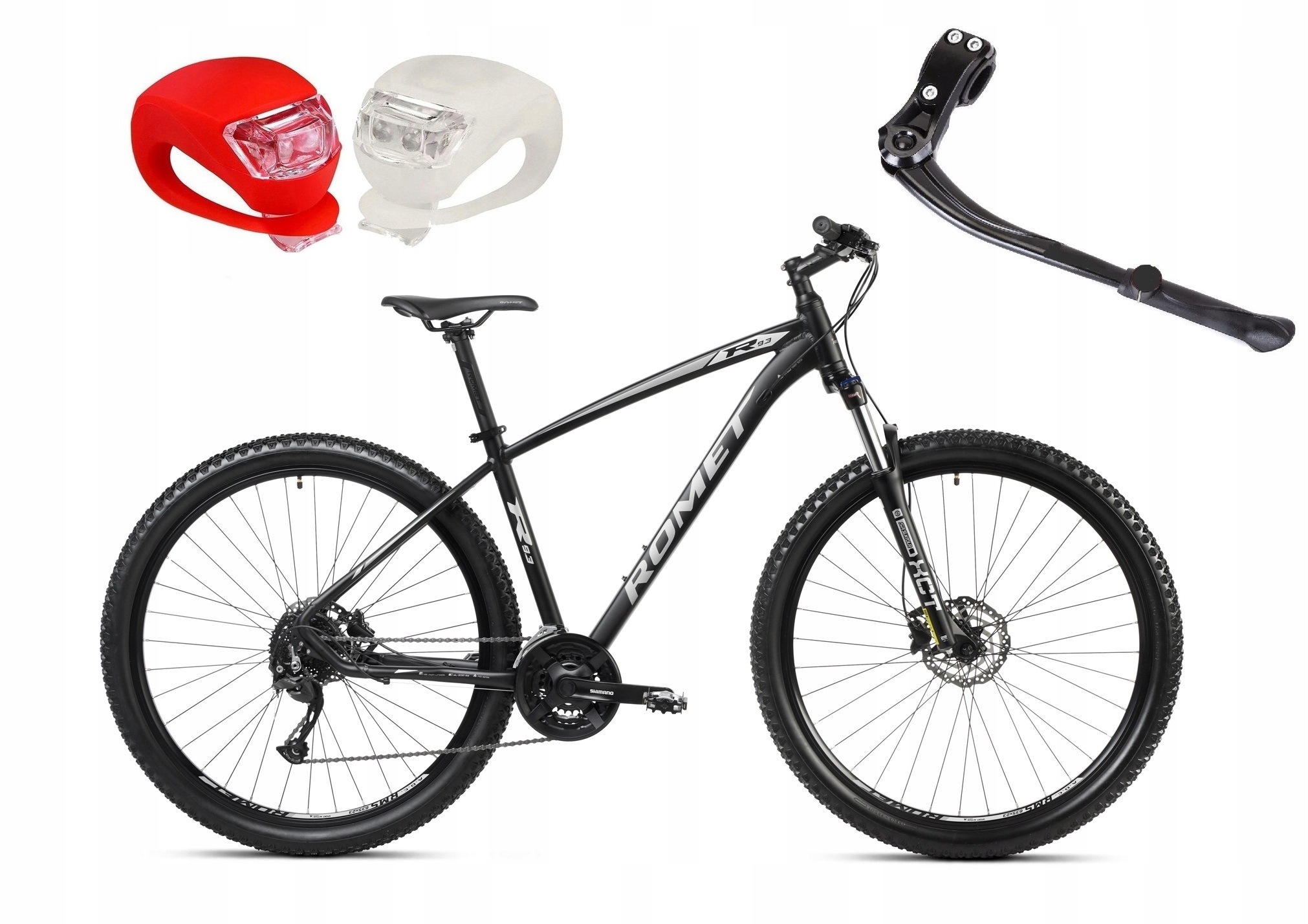 Horské Kolo Mtb 29" Romet Rambler R9.3 Shimano Osvětlení A Patka Zdarma