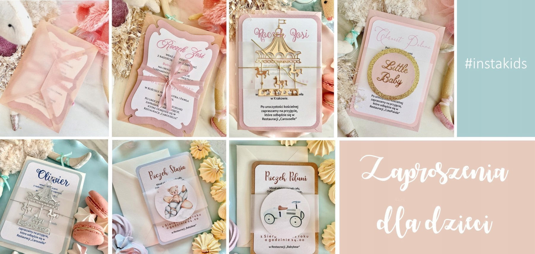 ZAPROSZENIA NA CHRZEST BROKATOWE CHRZCINY ROCZEK Rodzaj chrzest