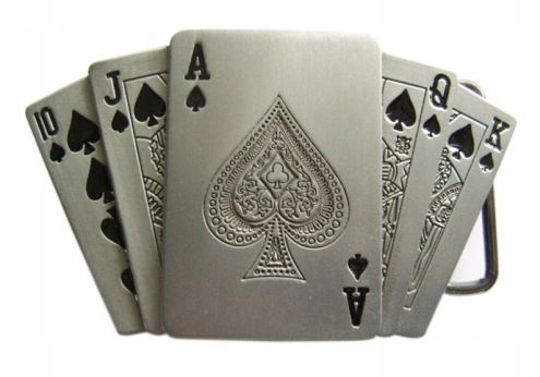 

Karty poker klamra stare srebro z zapalniczką