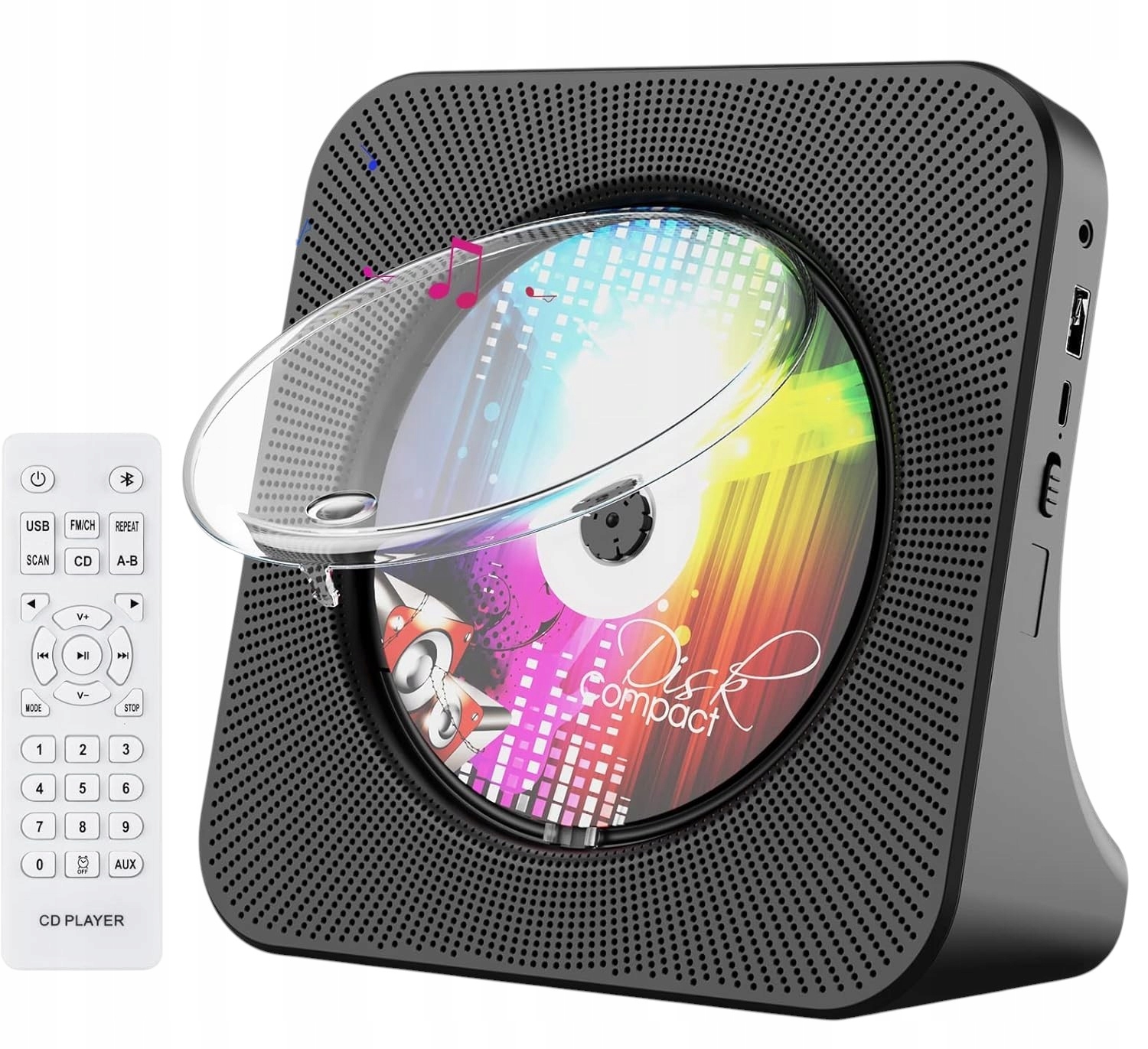 Gueray KC-806 Przenośny Odtwarzacz CD Bluetooth Radio Fm z Głośnikiem