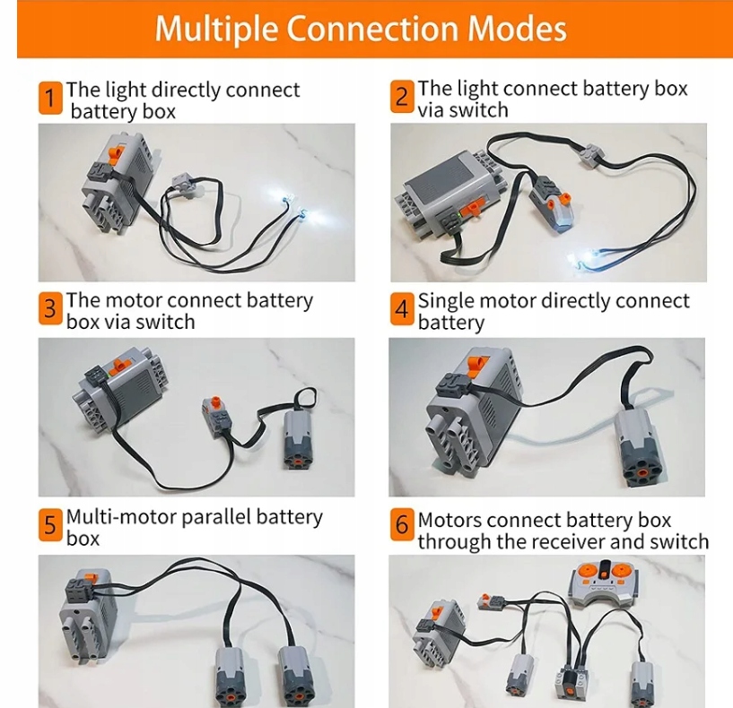 Switch Power Functions PF Technic 8869 Przełącznik sterowania LED/silnikami Numer produktu 8869