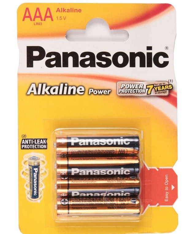 

Bateria alkaiczna 1,5V LR3 Aaa Panasonic zestaw 4