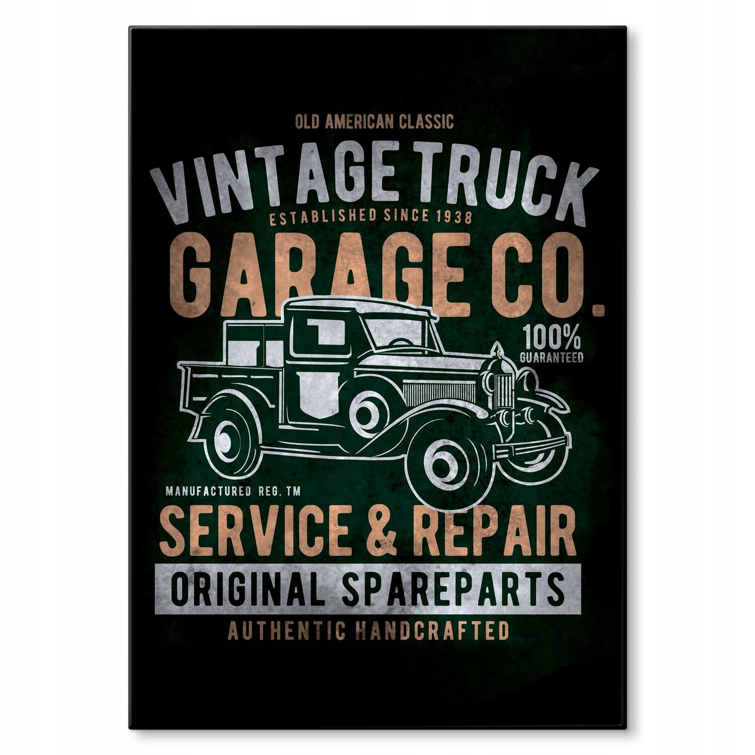 Kovový plakát Vintage truck Dárek 30 x 42 cm