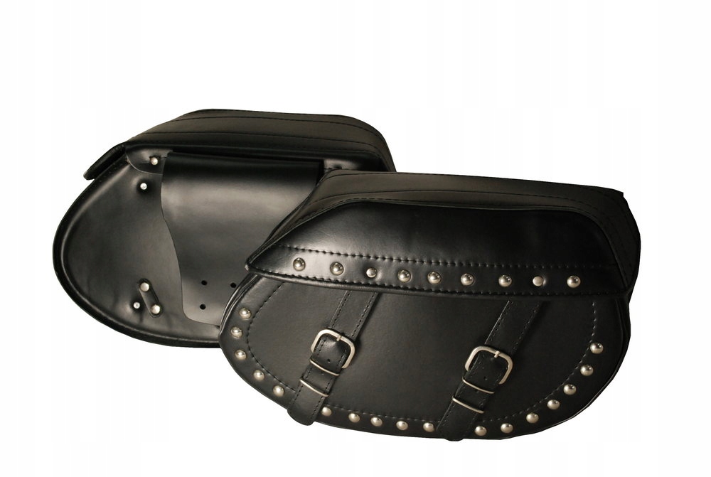 

Skórzane Sakwy Moto 42x26x18cm Ćwieki