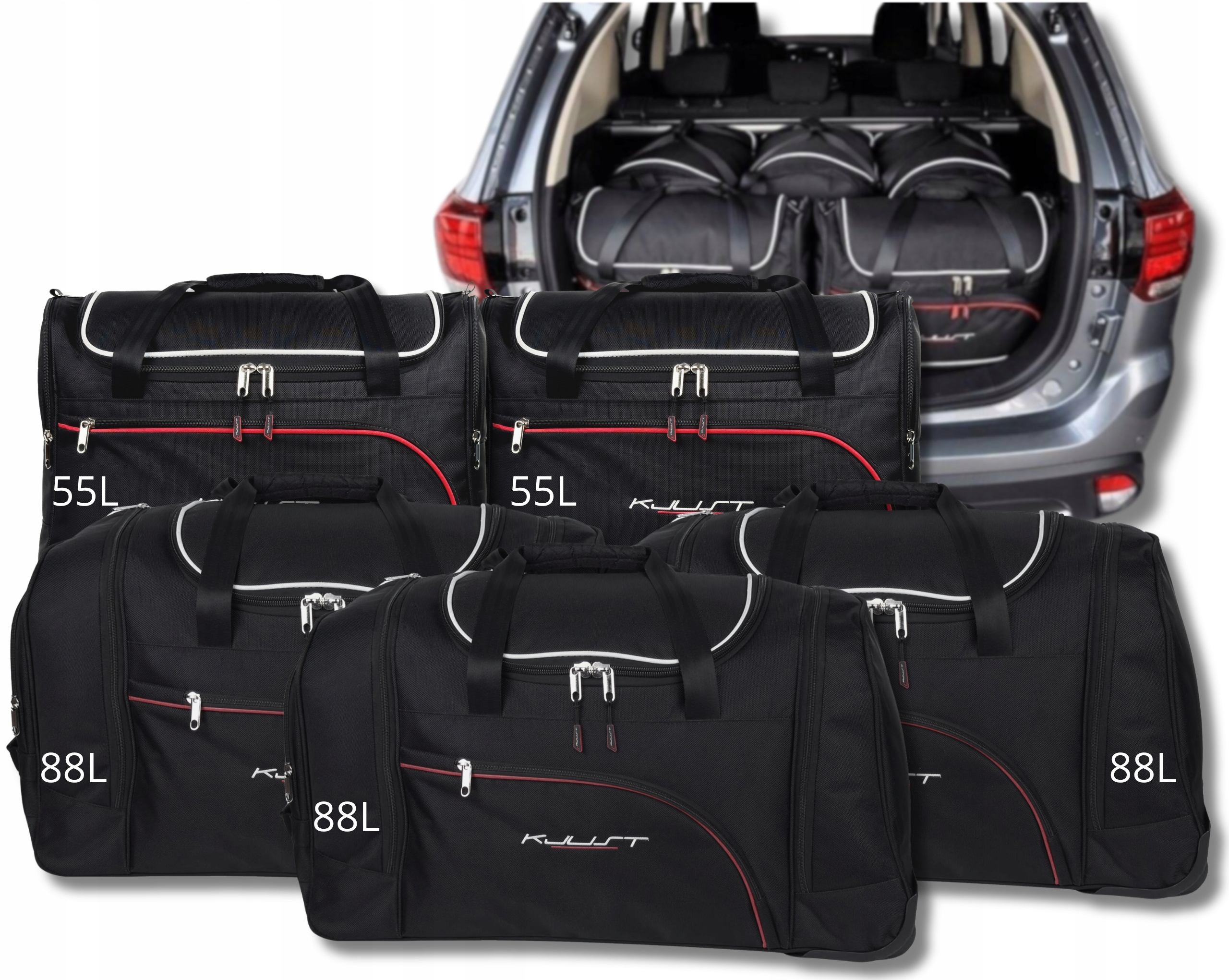 Tašky Organizéry Do Batožinového Priestoru Mitsubishi Outlander 2012-2020