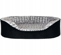 Levně pelíšek ortopedické pro psa Lino , 83 × 67 cm, černo/šedé