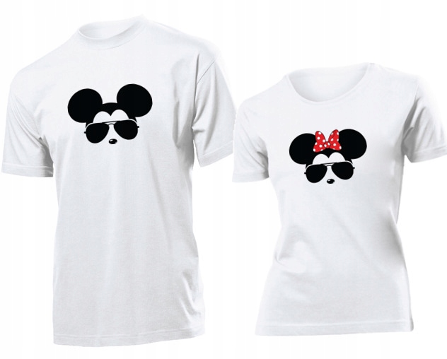 

Koszulki dla par Miki W Okularach M