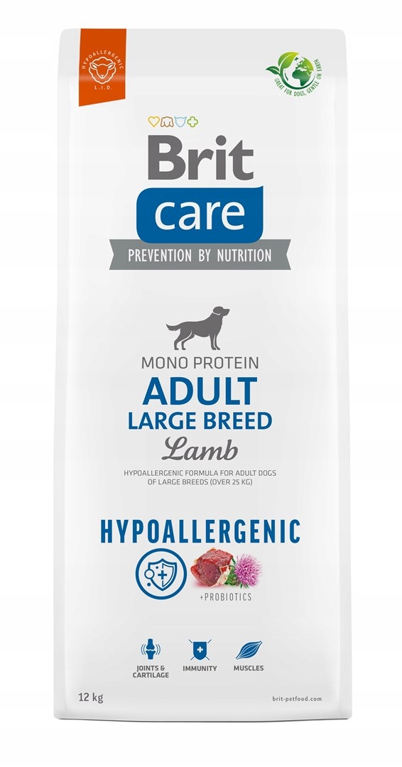 Levně Brit Care Hypoallergenic Adult Large Breed Lamb suché krmivo pro psy 12