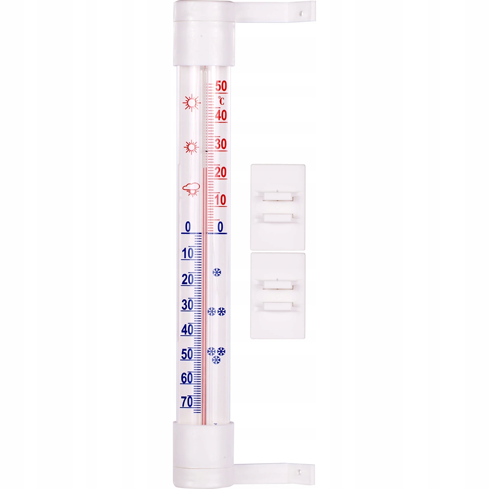 termometr zewnętrzny biały (-60°C do +50°C) 23cm 020502