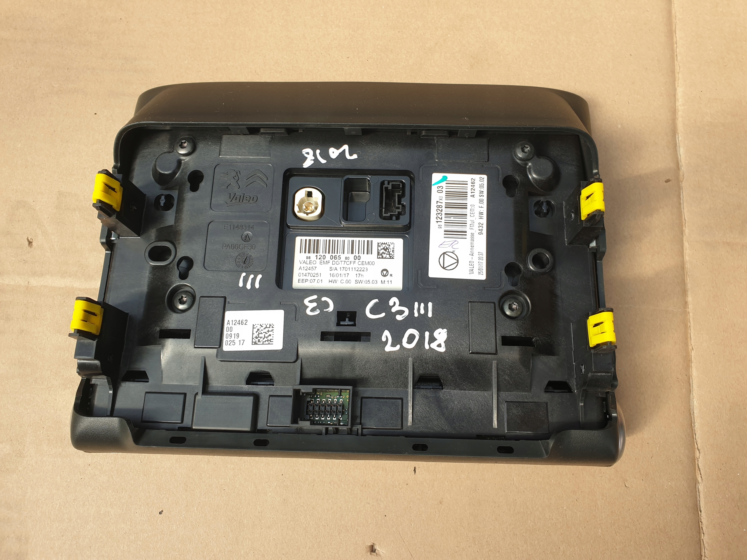 Display NAVI CITROEN C3 III 2016- 9812006580