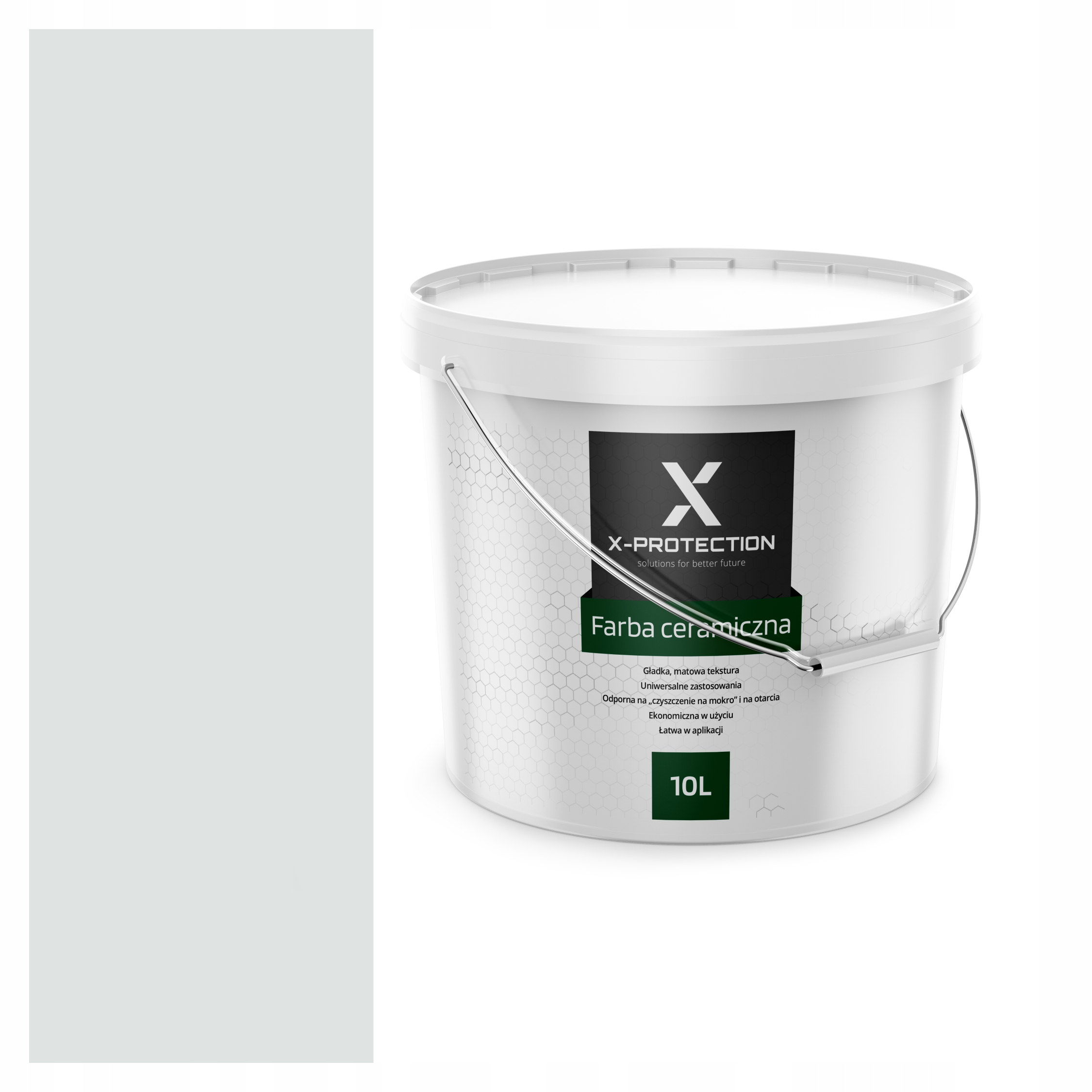 FARBA CERAMICZNA KOLOR BIEL ZŁAMANA W KHAKI 2L