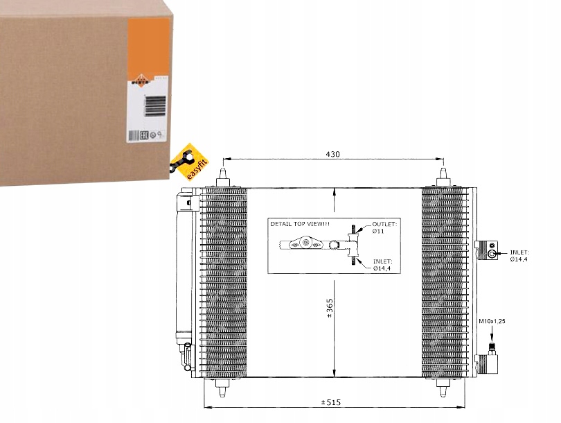 NRF35649 Outlet! Kondenzátor Klimatizace Citroen Asistent řidiče #33