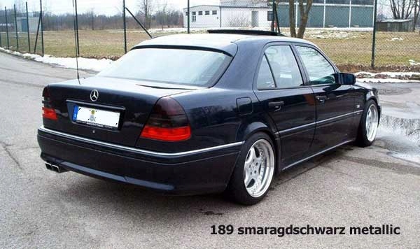 Mercedes Smaragdschwarz 189 1 litr lakier bazowy rozcieńczalnikowy Ixell 55