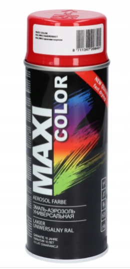 

Maxi Color Ral 3002 Farba Lakier Czerwony Spray