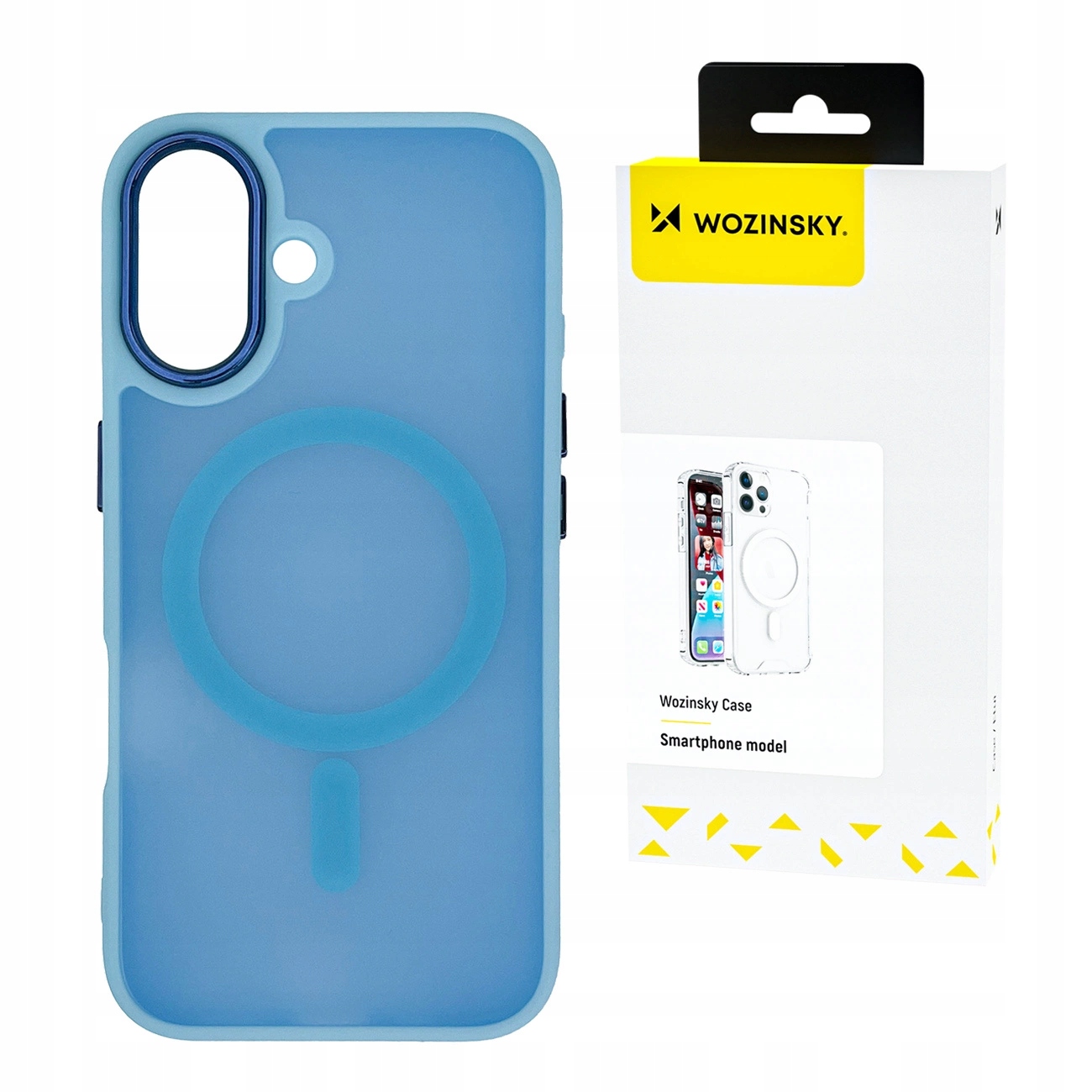 Etui Wozinsky Fashion Case z MagSafe na Samsung Galaxy S24 Fe niebieskie