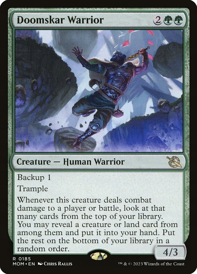 [MTG] Doomskar Warrior (MOM)