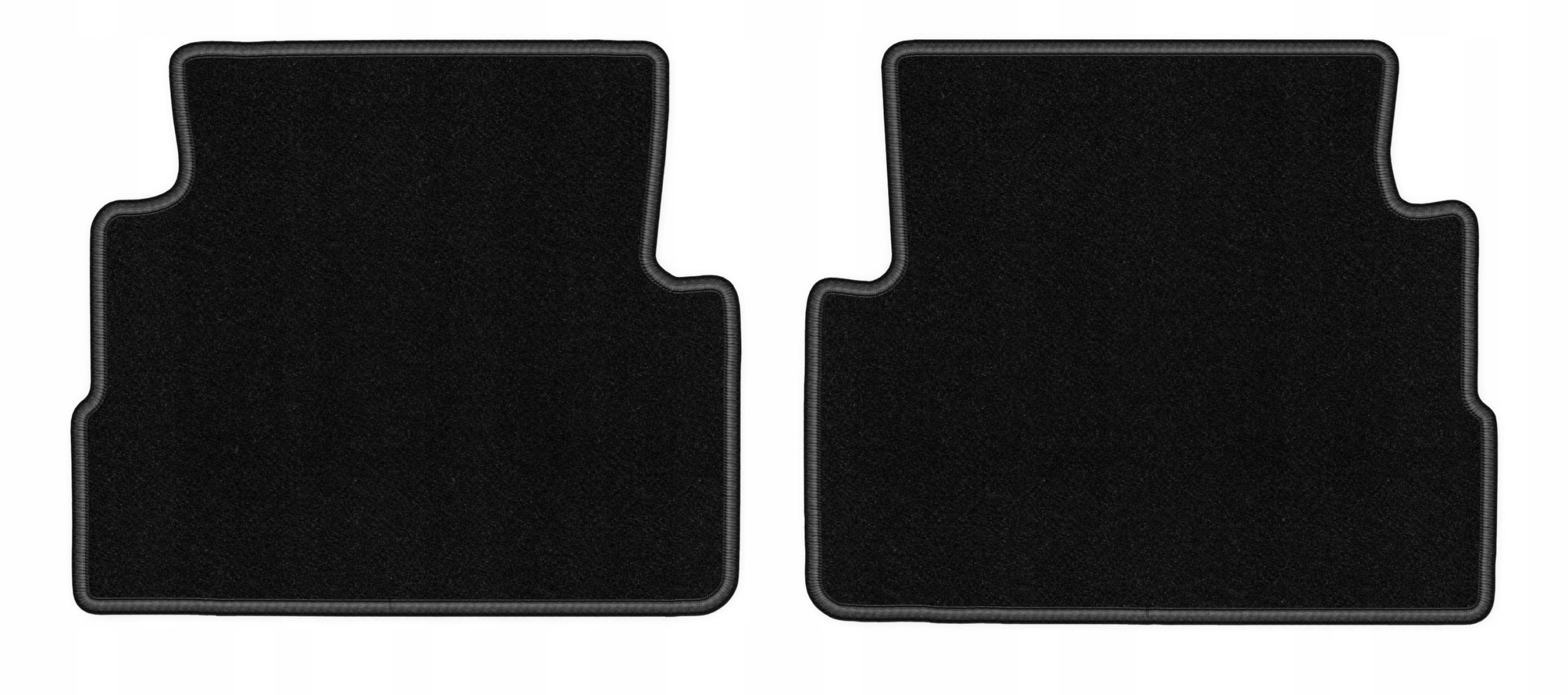 Dywaniki welurowe do Ford Kuga MK2 2012-2019 tył Lux czarne 2 szt.