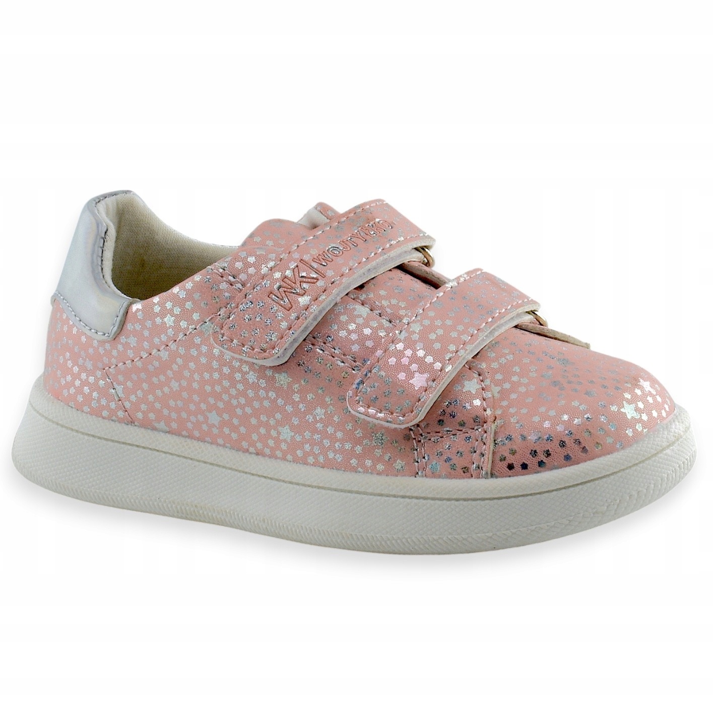 Różowe półbuty dziewczęce z błyszczącymi serduszkami Wojtyłko 25383 rozm.26 Stan opakowania oryginalne