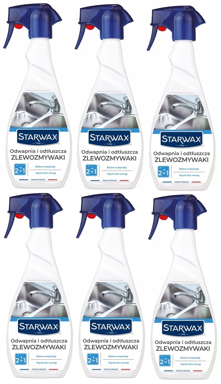 Levně 6x Starwax Odvápňuje A Odmašťuje Dřezy 500 ML