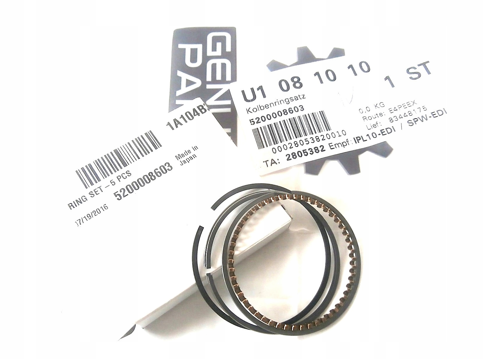 Wacker Oryginalne pierścienie tłoka Wm 100 do ubijaków Bs 4-suw 5200008603