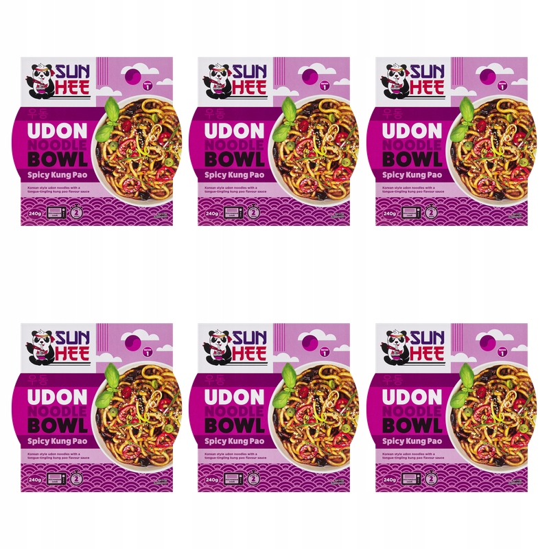 Sun Hee Jídlo hotové udon bowl spicy kung pao 240g X6