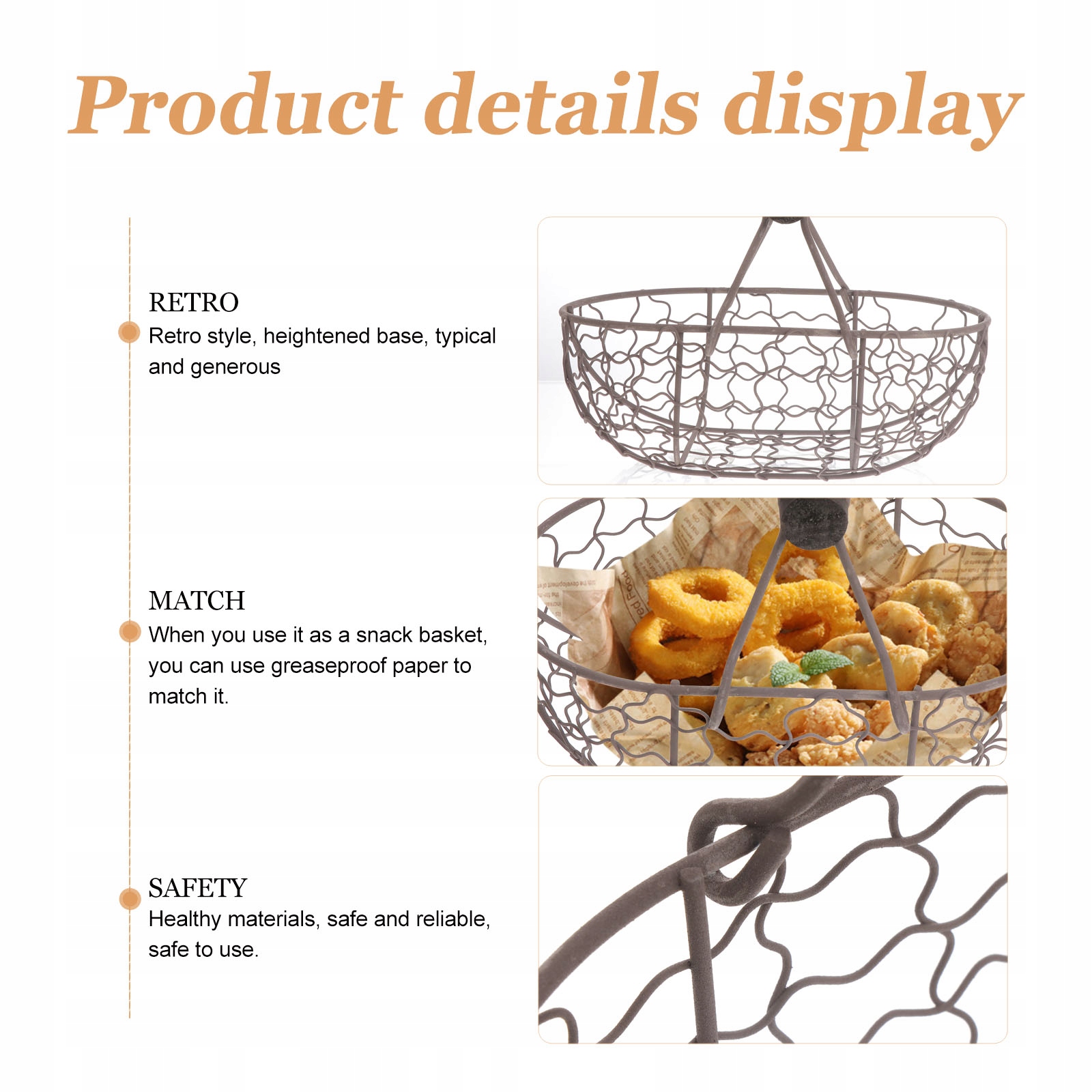 CZARNY METALOWY KOSZ NA PRZEKĄSKI W DONICZKACH Marka inna