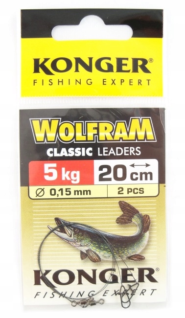 

Przypon wolframowy Konger Classic 20cm 5kg - 2szt